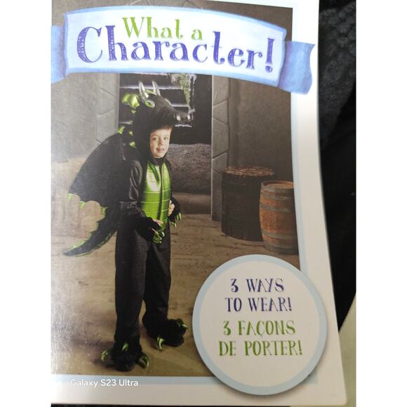 What are character black and green dragon outfit 4T no wings - Picture 1 of 2